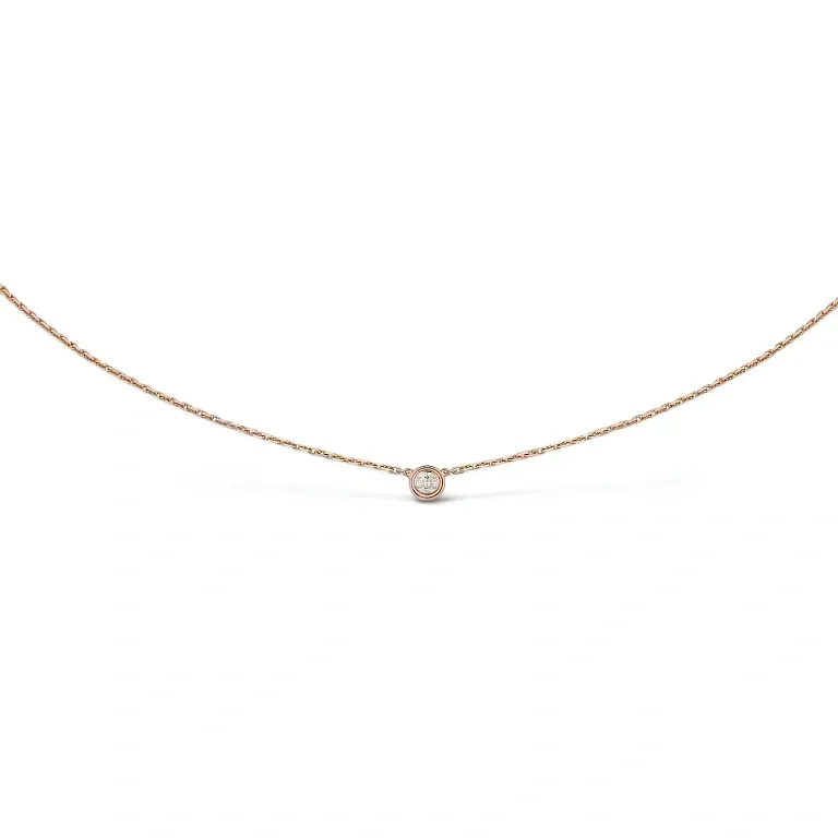 Кулон Cartier Love, brilliant-cut diamond, mini model Rose Gold - фото 1
