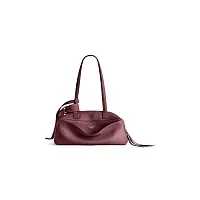 Balenciaga Сумка Carrie Bowling маленького формата Dark Burgundy - фото 1