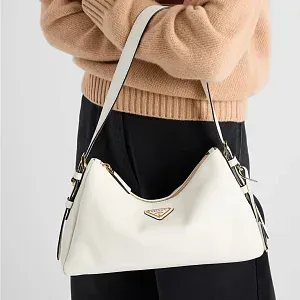 Prada Сумка на плечо Aimee Medium из кожи White - фото 7