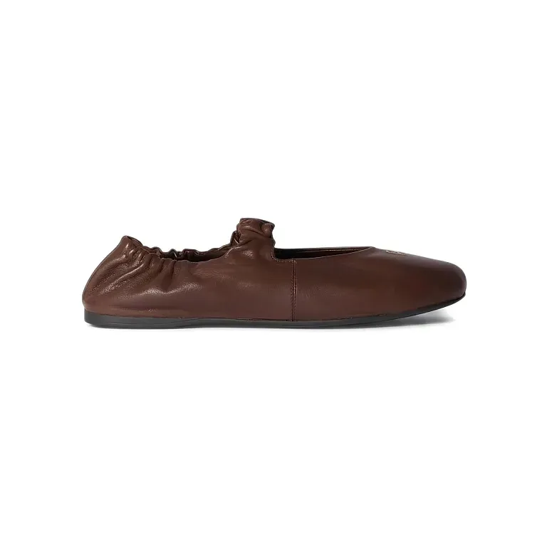 Балетки Ruches nappa leather ballerinas Miu Miu Briarwood - фото 1