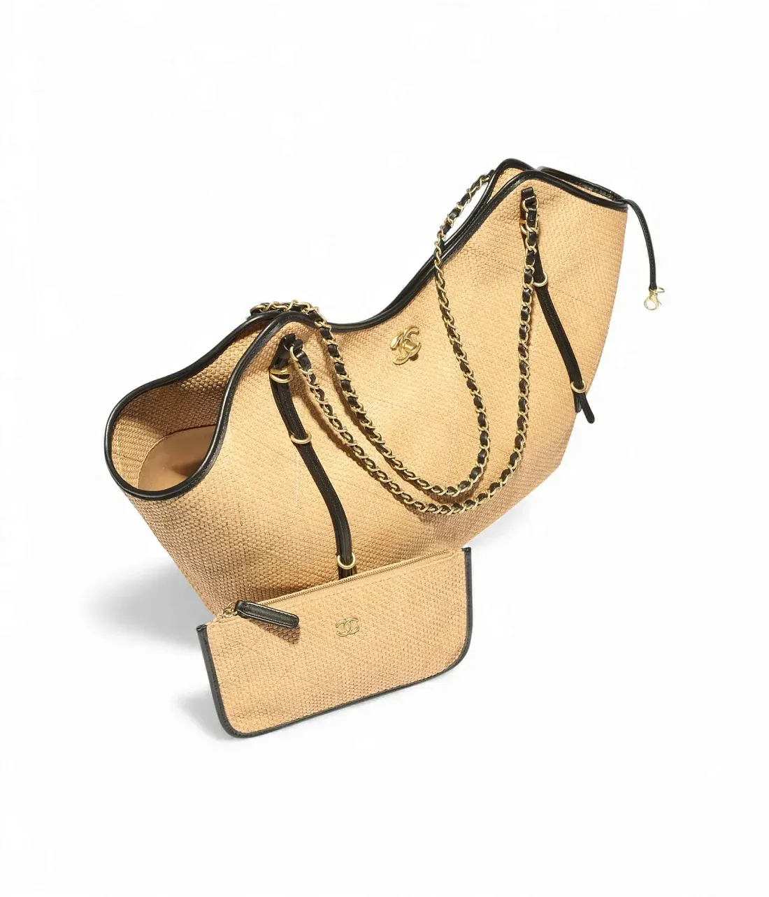 Chanel Большая сумка Cabas Beige - фото 5