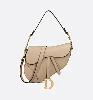 Dior Сумка Saddle с ремнем Sand-Colored - фото 1