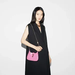 Gucci Мини-сумка Jackie Notte Pink Patent - фото 2
