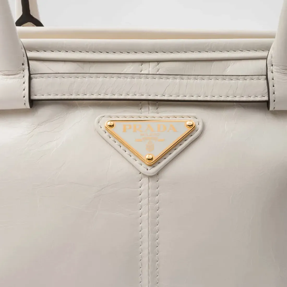 Prada Средняя кожаная сумка White - фото 7