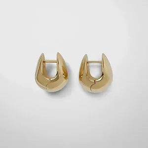 Phoebe Philo Серьги-пусеты Pebble Gold - фото 3