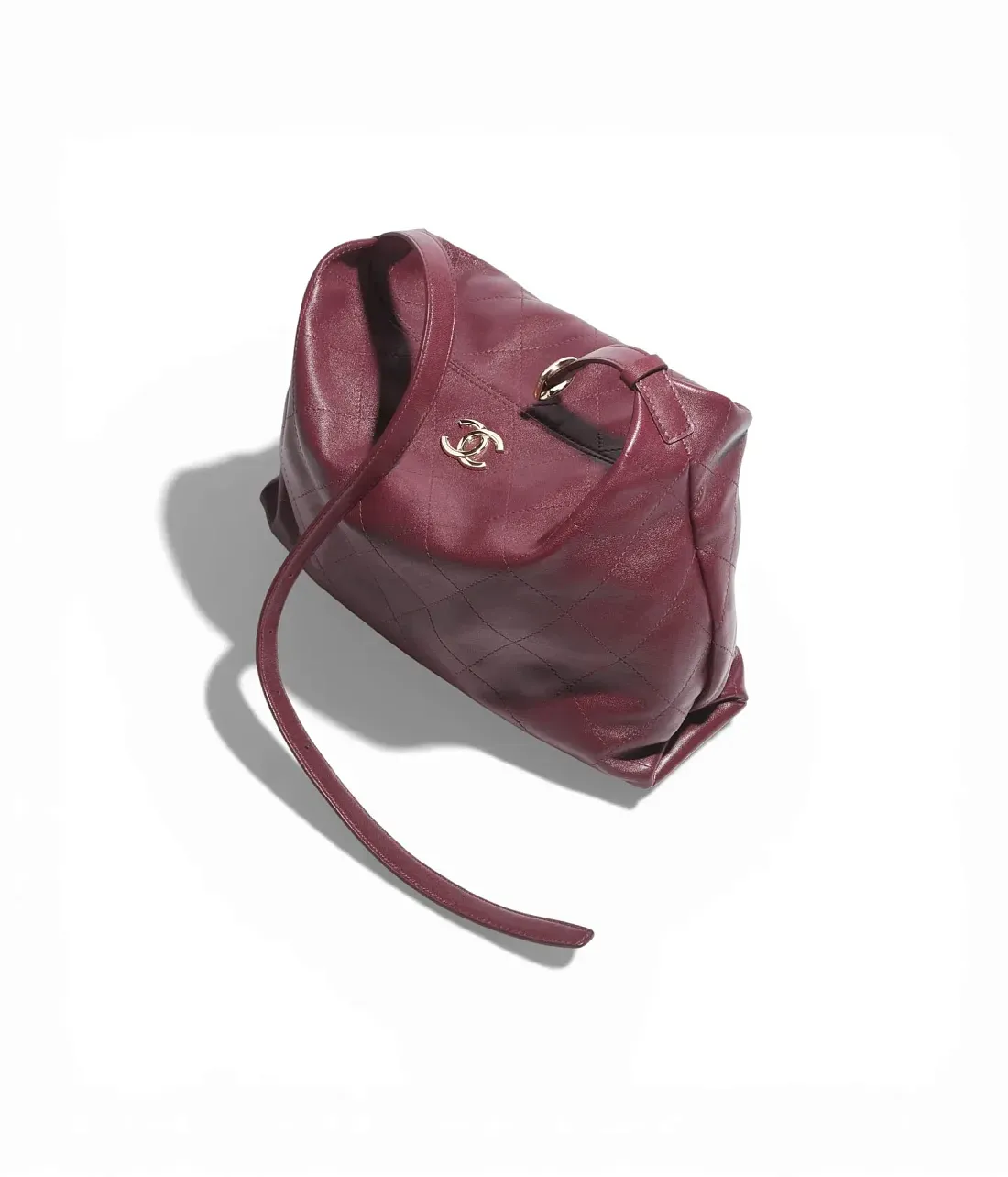 Chanel Сумка Maxi Sac Hobo Dark Burgundy - фото 4