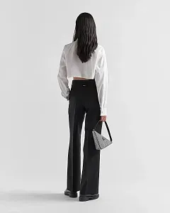 Prada Рубашка-кроп - фото 3