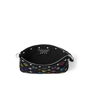 Louis Vuitton Клатч Pochette Accessoires TM x Multicolore Black - фото 4