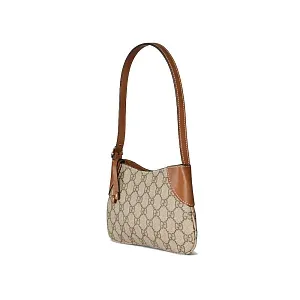 Gucci Мини-сумка на плечо GG Brown - фото 3