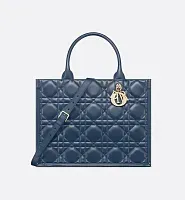 Dior Сумка Book Tote calfskin среднего формата Deep Ocean Blue - фото 1