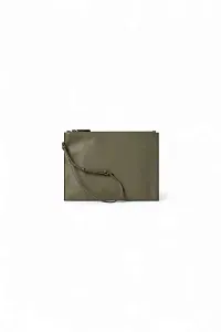 The Row Клатч Wristlet Pouch Black из кожи Sage - фото 1