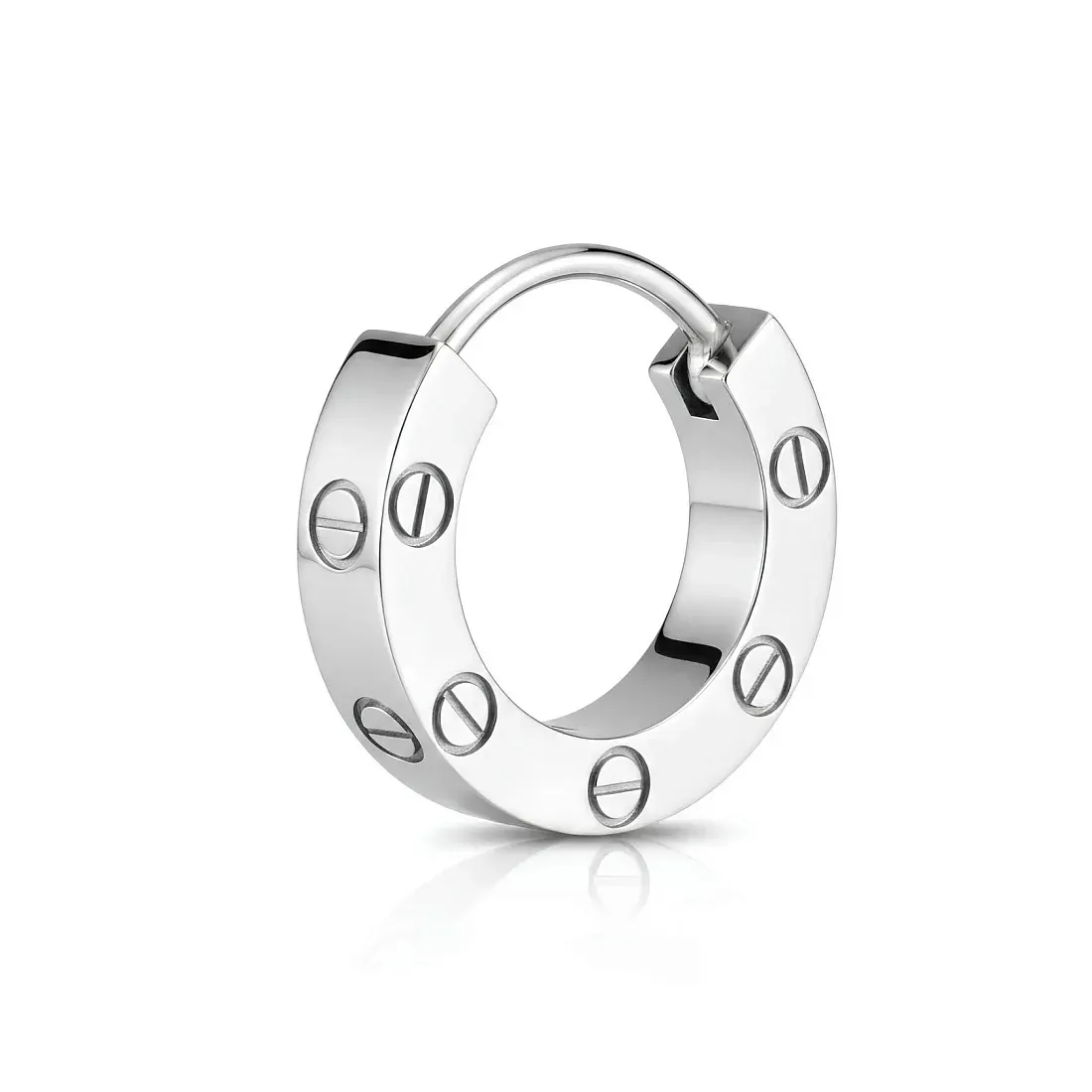Cartier Моно-серьга Love single hoop earring, paved, - фото 3