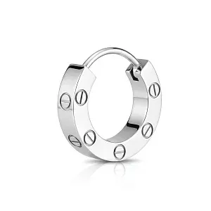 Cartier Моно-серьга Love single hoop earring, paved, - фото 3
