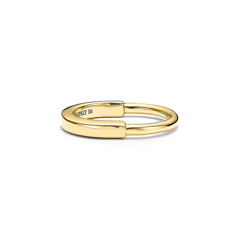 Кольцо Tiffany Lock Ring Men Yellow Gold - фото 1