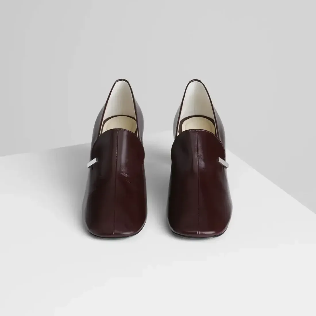 Phoebe Philo Кожаные лоферы 60 Oxblood - фото 2