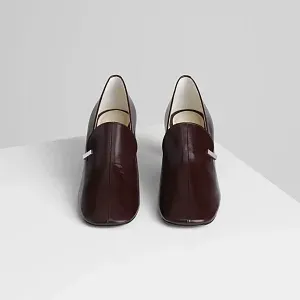 Phoebe Philo Кожаные лоферы 60 Oxblood - фото 2