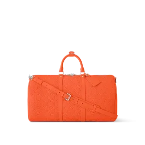 Louis Vuitton Сумка Keepall 50 с плечевым ремнем Red - фото 2