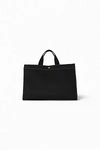 The Row Сумка Sisal Shopper Black из хлопка - фото 1