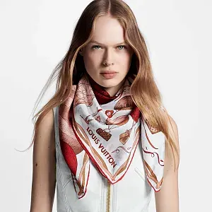 Louis Vuitton Платок-каре Up And Away 90 Rouge - фото 2