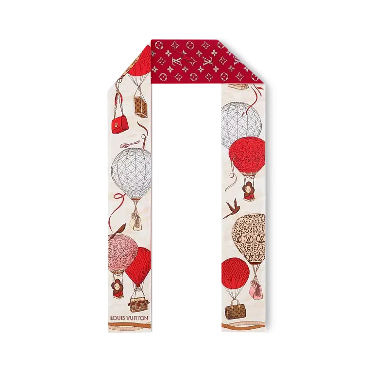 Шелковая лента Up And Away Louis Vuitton Coquelicot - фото 1