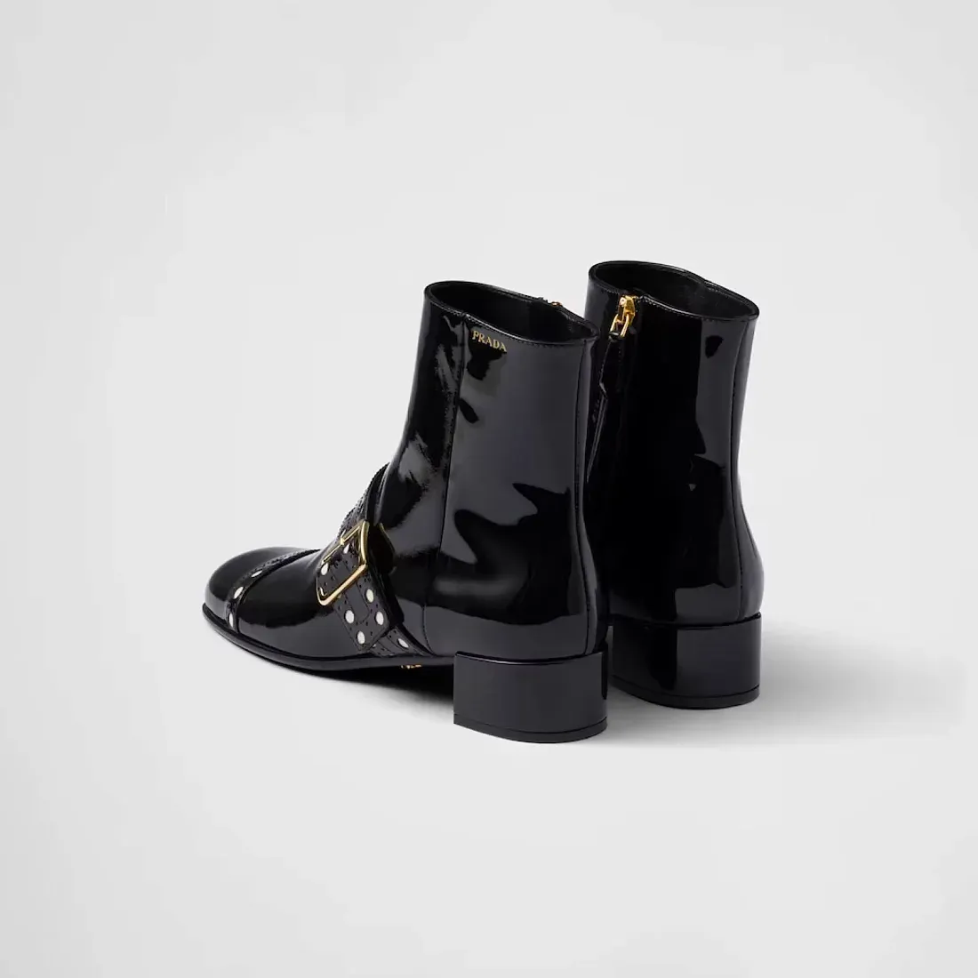 Prada Ботинки из лакированной кожи - фото 4
