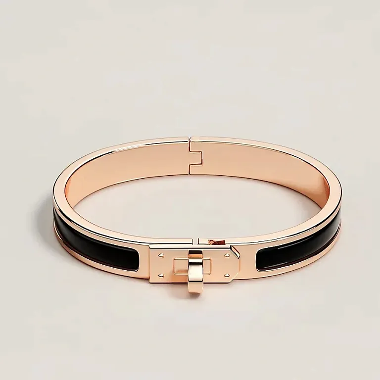 Браслет Mini Clic Kelly Hermes Black - фото 1
