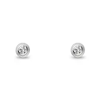 Cartier Серьги d'Amour stud earrings, 2 diamonds, mini model White Gold - фото 1