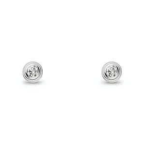 Cartier Серьги d'Amour stud earrings, 2 diamonds, mini model White Gold - фото 1