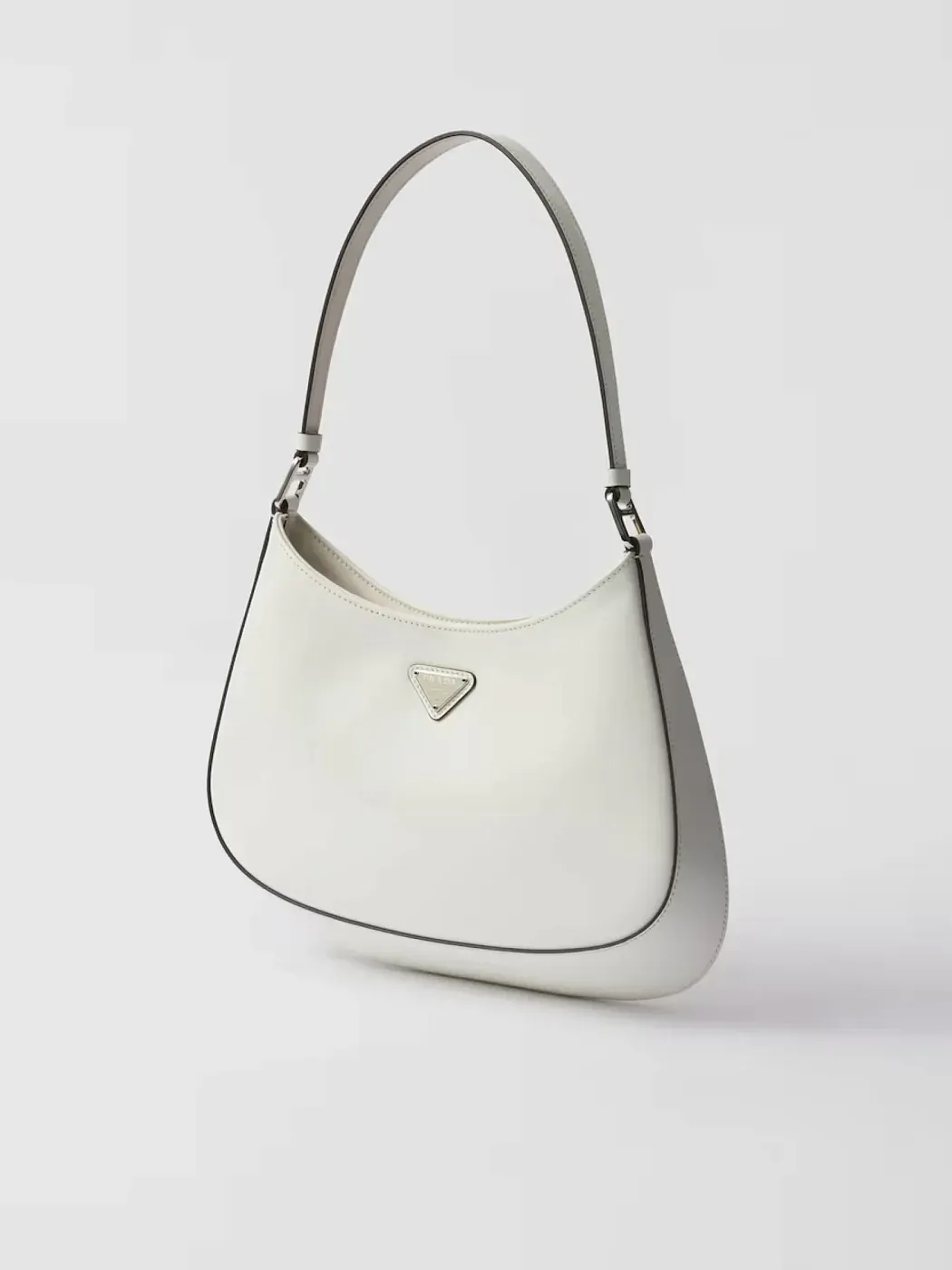 Prada Сумка Cleo из лакированной кожи White - фото 3