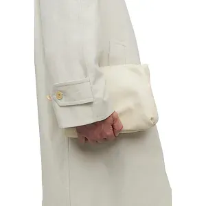 The Row Клатч Bourse Clutch Ivory из кожи Ivory - фото 2