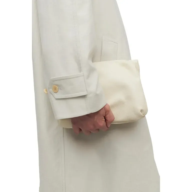 Клатч Bourse Clutch Ivory из кожи The Row Ivory - фото 2