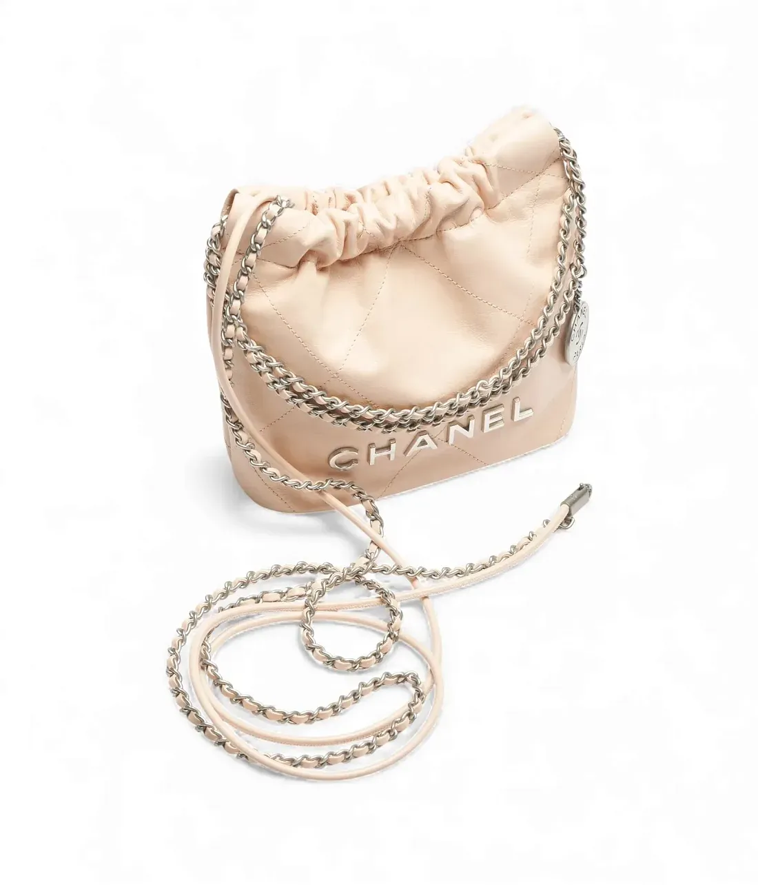 Chanel Мини-сумка 22 Beige - фото 3