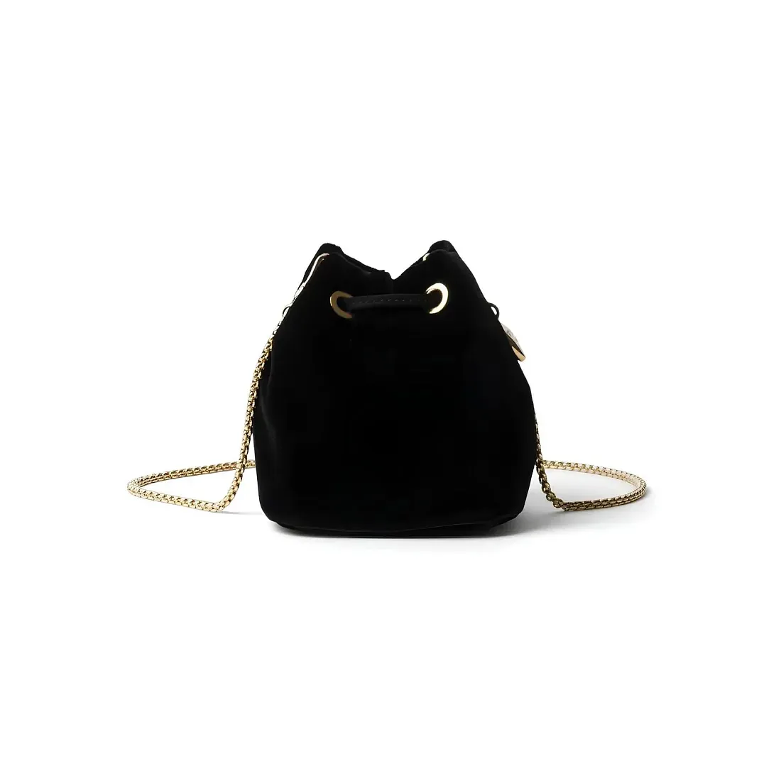 Prada Миниатюрный бархатный мешочек - фото 2