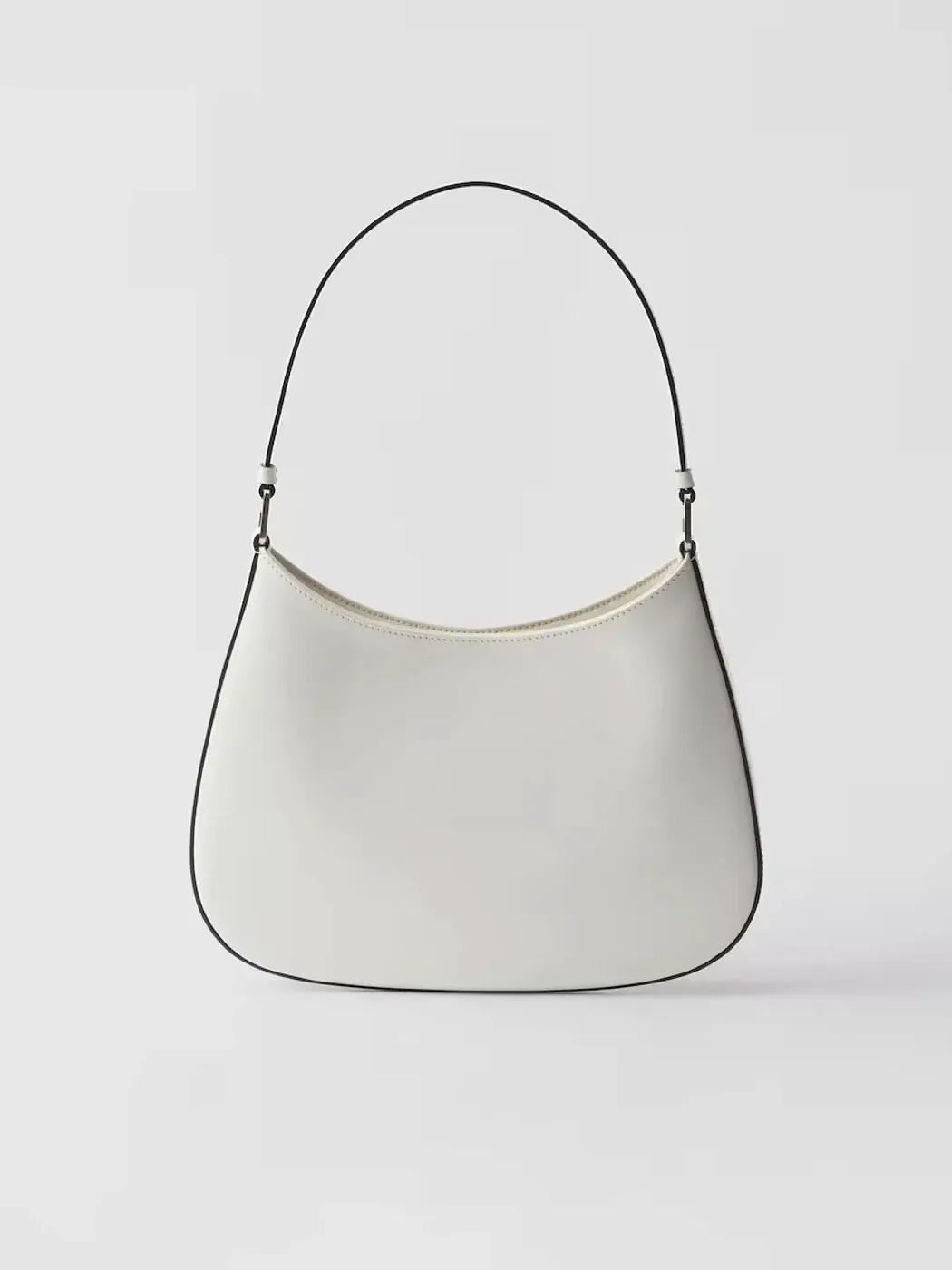Prada Сумка Cleo из лакированной кожи White - фото 4