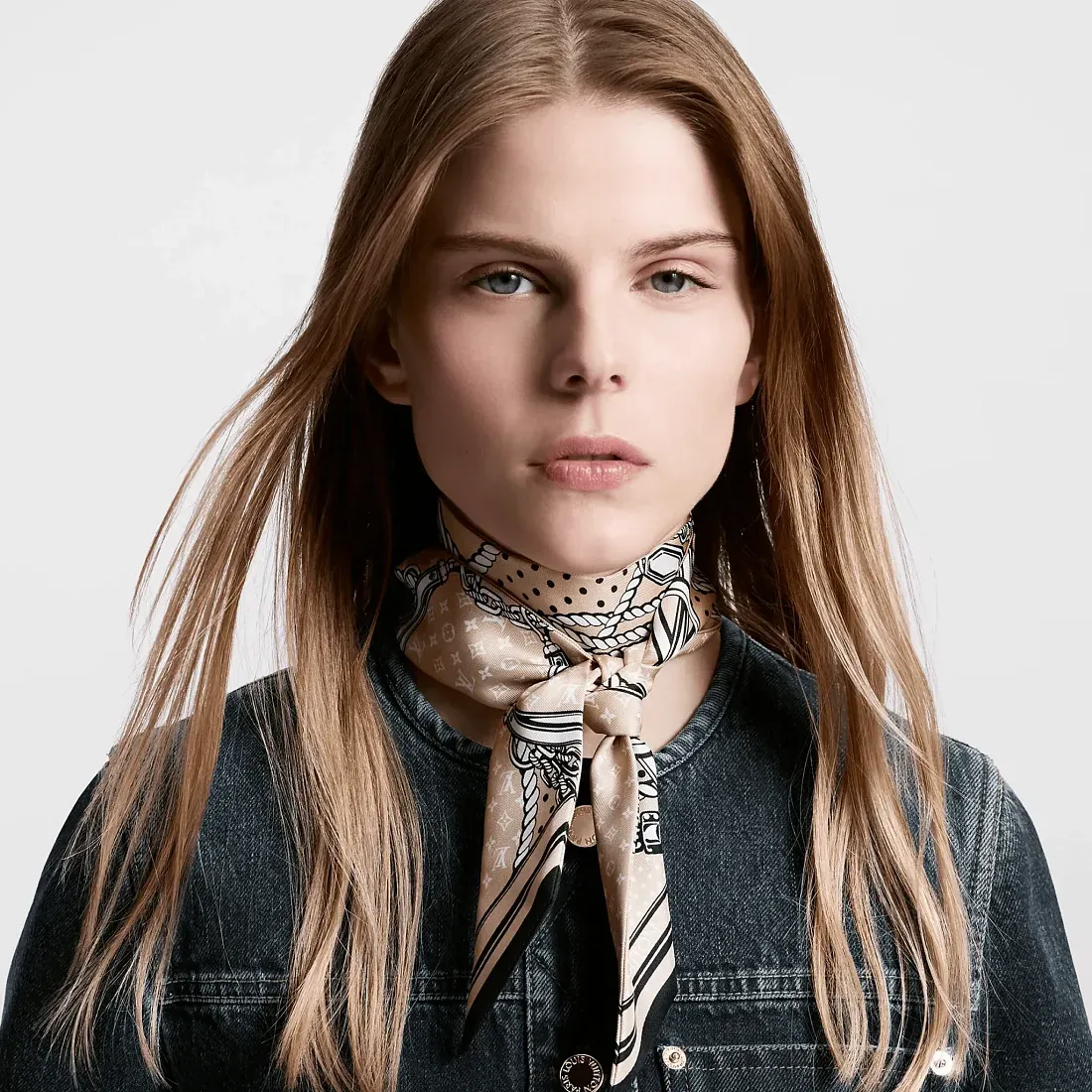 Louis Vuitton Шелковая лента Sailor Bandana BB Beige - фото 2