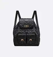 Dior Рюкзак Caro модель среднего формата Black - фото 1