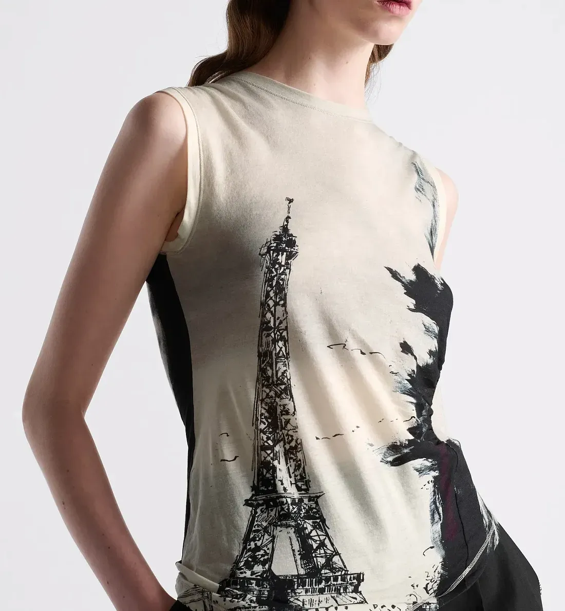 Dior Асимметричная майка - фото 2