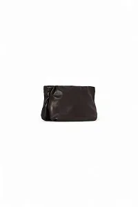 The Row Клатч Bourse Clutch Dark Brown из кожи Dark Brown - фото 4