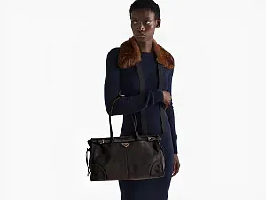 Prada Сумка большая Bonnie Anthracite Gray - фото 2