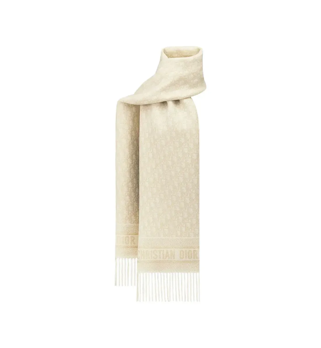 Dior Шарф Oblique Beige - фото 4