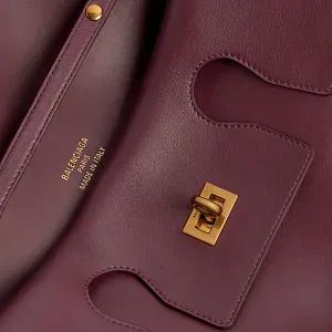 Balenciaga Клатч Bel Air маленького формата Dark Burgundy - фото 7