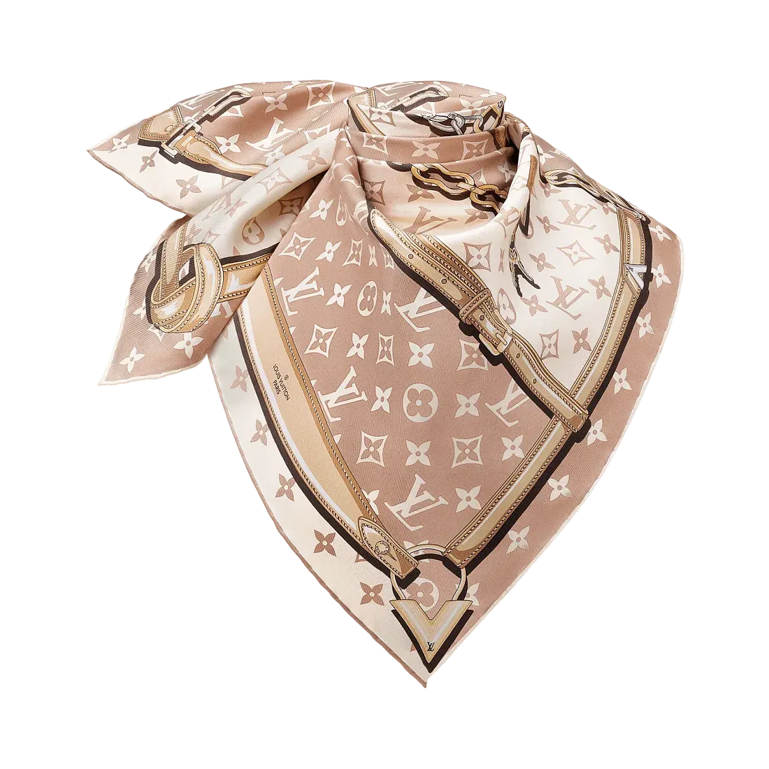 Louis Vuitton Платок-каре Monogram Confidential Dune - фото 3