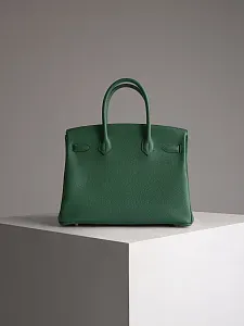 Hermès Сумка Birkin 30 Vert Moyen Togo Gold Hardware - фото 7