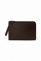 The Row Сумка Large Portfolio Wristlet Black из кожи Amaranto - фото 1