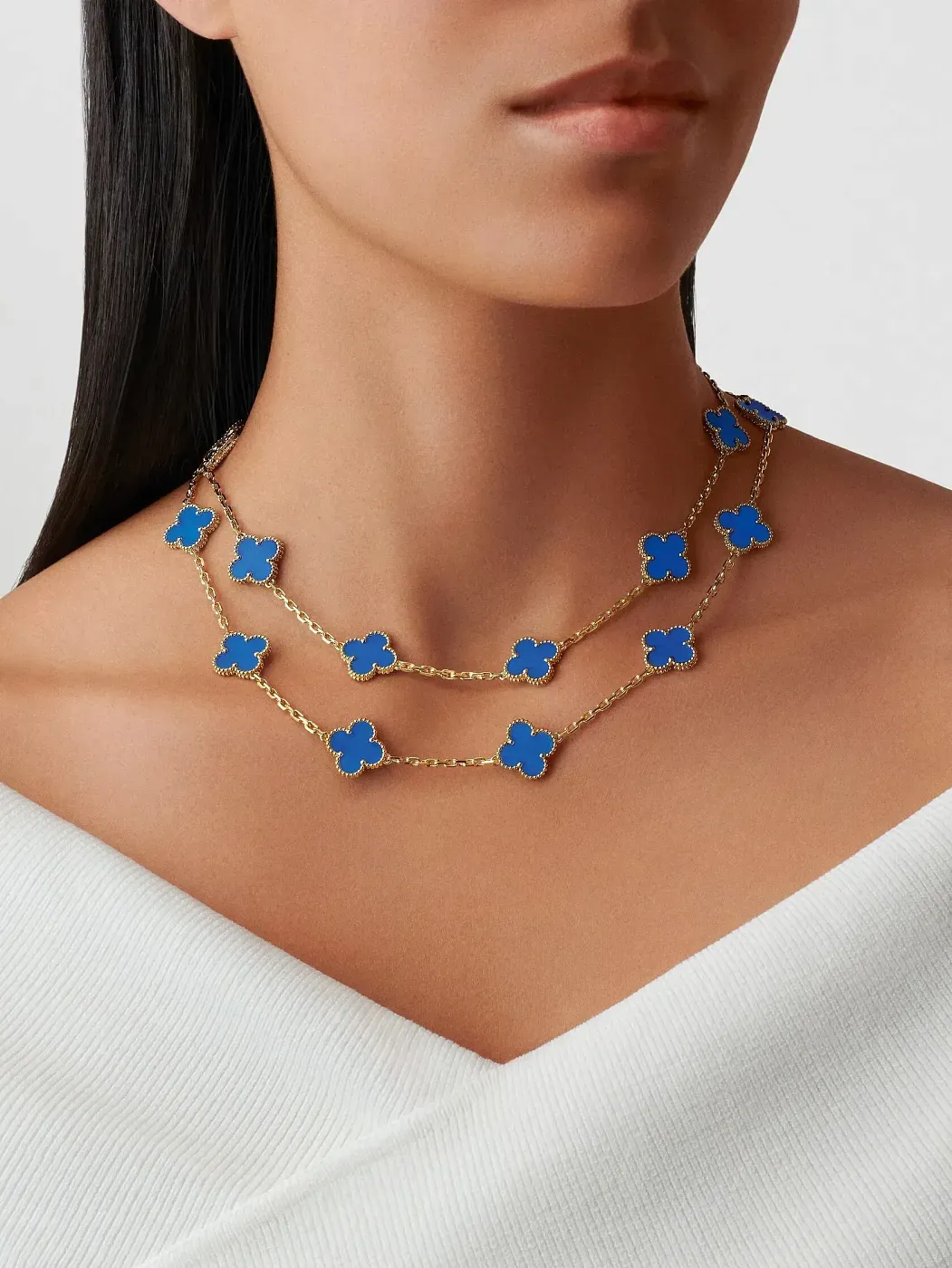 Van Cleef & Arpels Длинное колье Vintage Alhambra 20 мотивов - фото 3