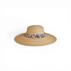Hermès Шляпа Eglantine Bloom Naturel / Navy - фото 1