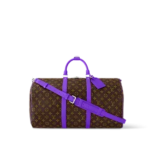 Louis Vuitton Сумка Keepall 50 с плечевым ремнем Dark Violet - фото 1
