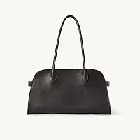The Row Сумка Margaux Shoulder 12 из кожи Black - фото 1