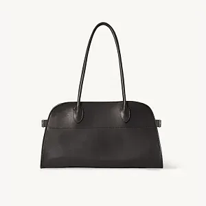 The Row Сумка Margaux Shoulder 12 из кожи Black - фото 1