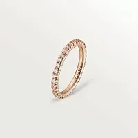 Cartier Обручальное кольцо с бриллиантовым паве Etincelle de Men 2 мм Rose Gold - фото 1